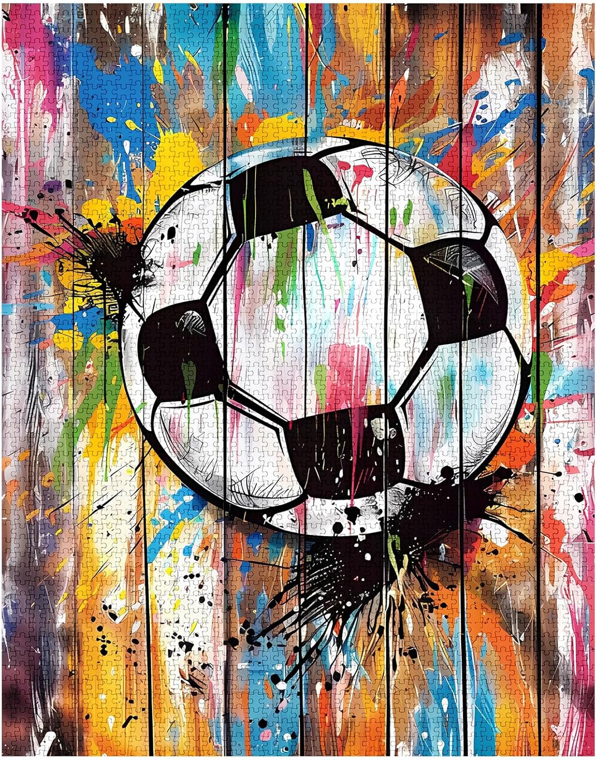 Street Banksy Graffiti Football Jigsaw Puzzles