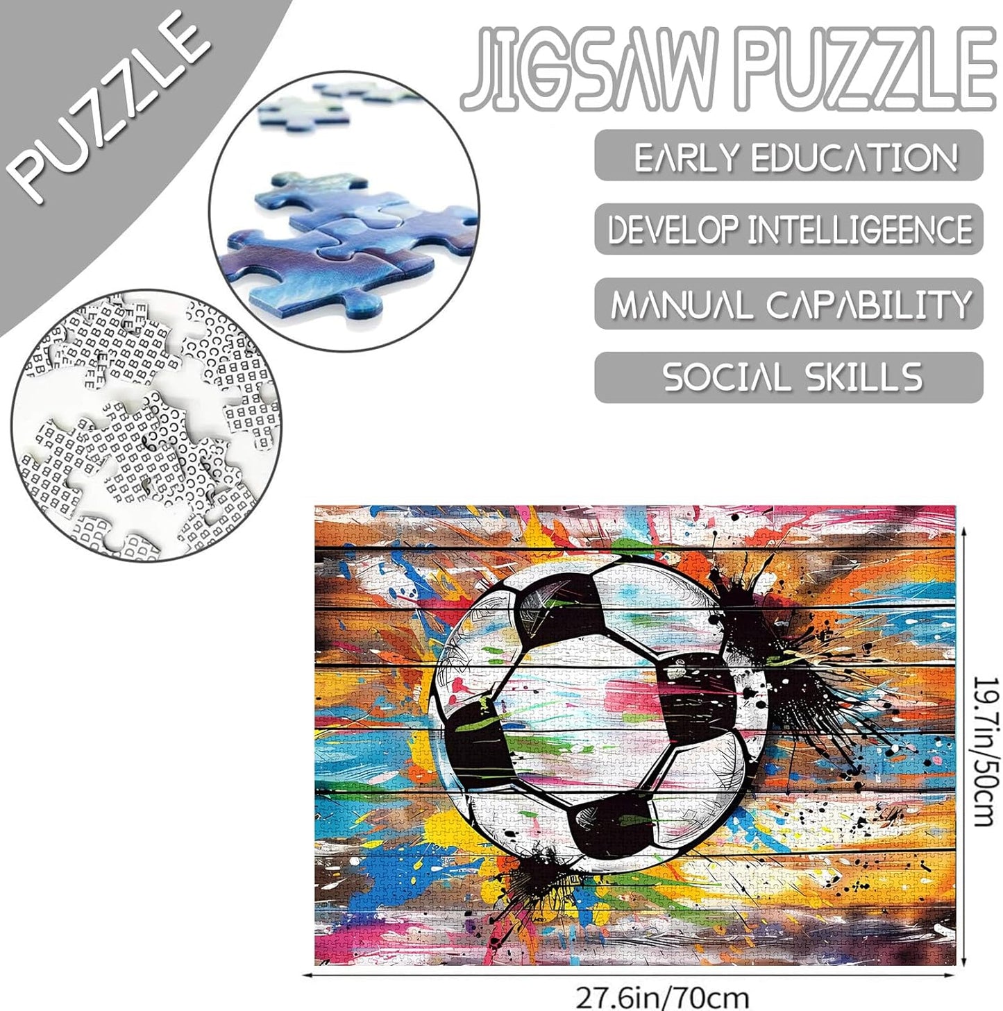 Street Banksy Graffiti Football Jigsaw Puzzles