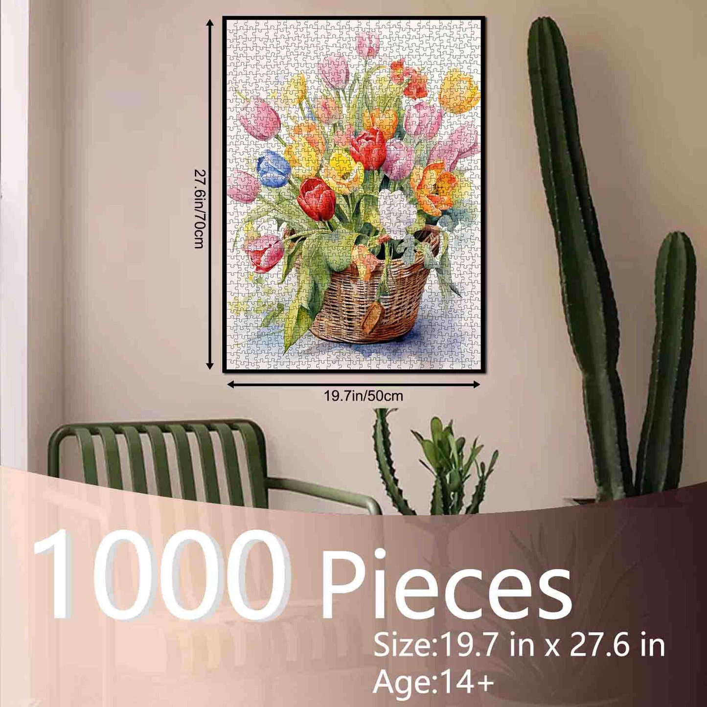 Spring Tulip Basket Jigsaw Puzzle