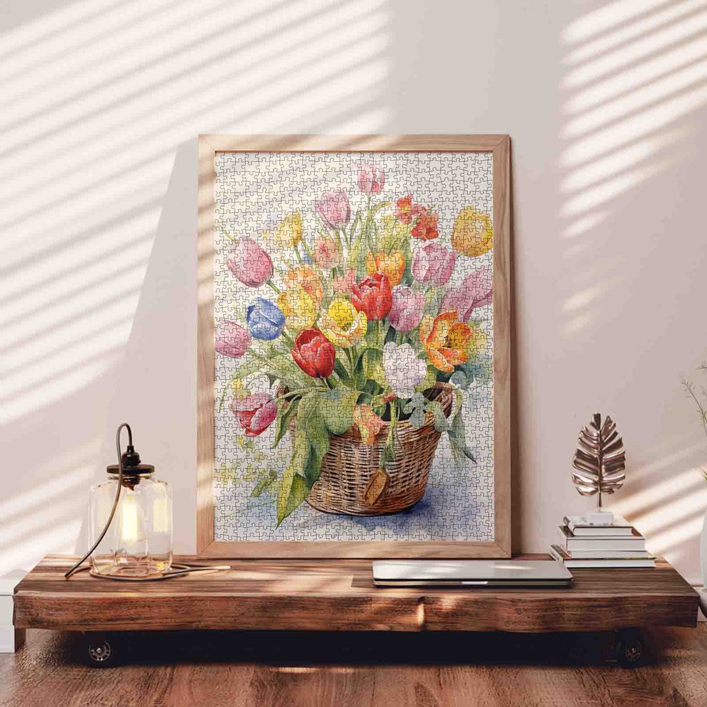Spring Tulip Basket Jigsaw Puzzle
