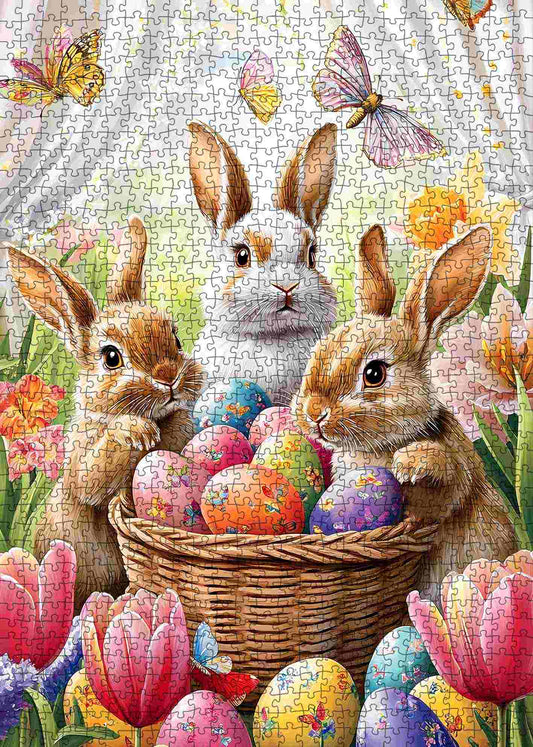 Springtime Bunnies Jigsaw Puzzle
