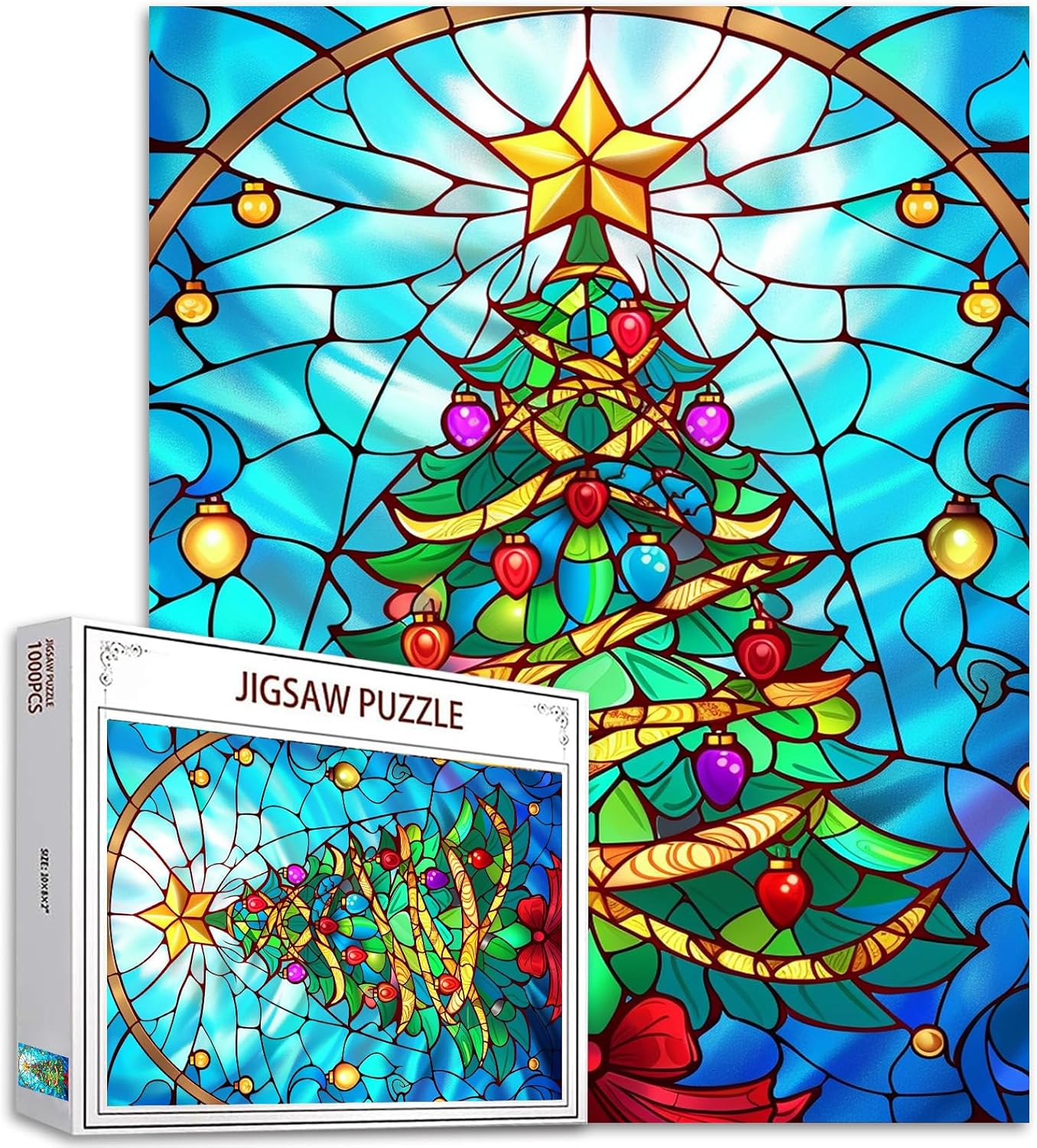 Christmas Tree Glass Jigsaw Puzzles