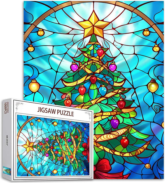 Christmas Tree Glass Jigsaw Puzzles