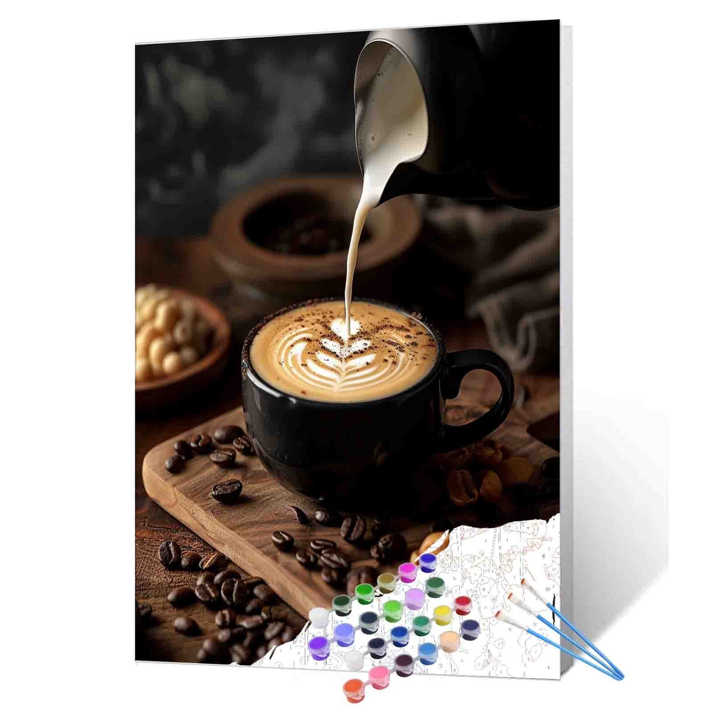 Steaming Coffee Moment Paint by Numbers
