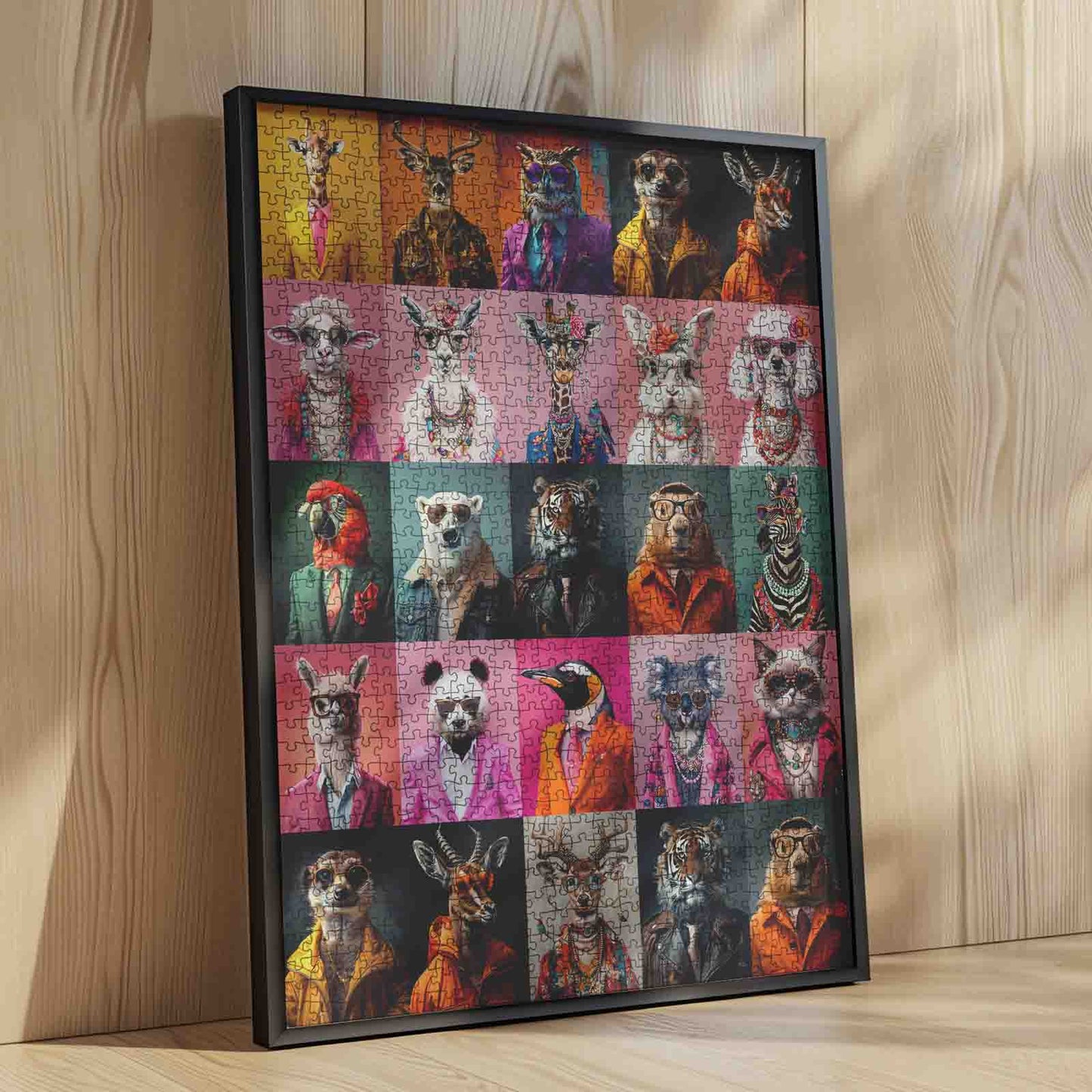 Stylish Animal Portrait Gallery Jigsaw Puzzle