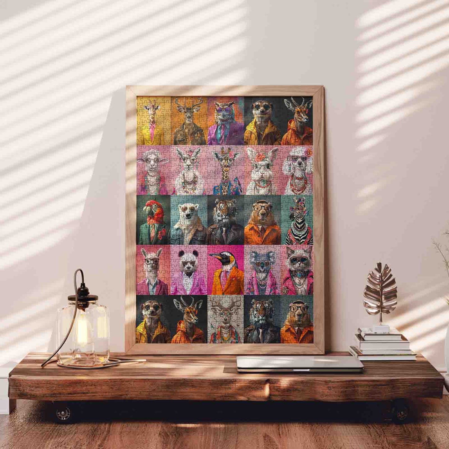 Stylish Animal Portrait Gallery Jigsaw Puzzle