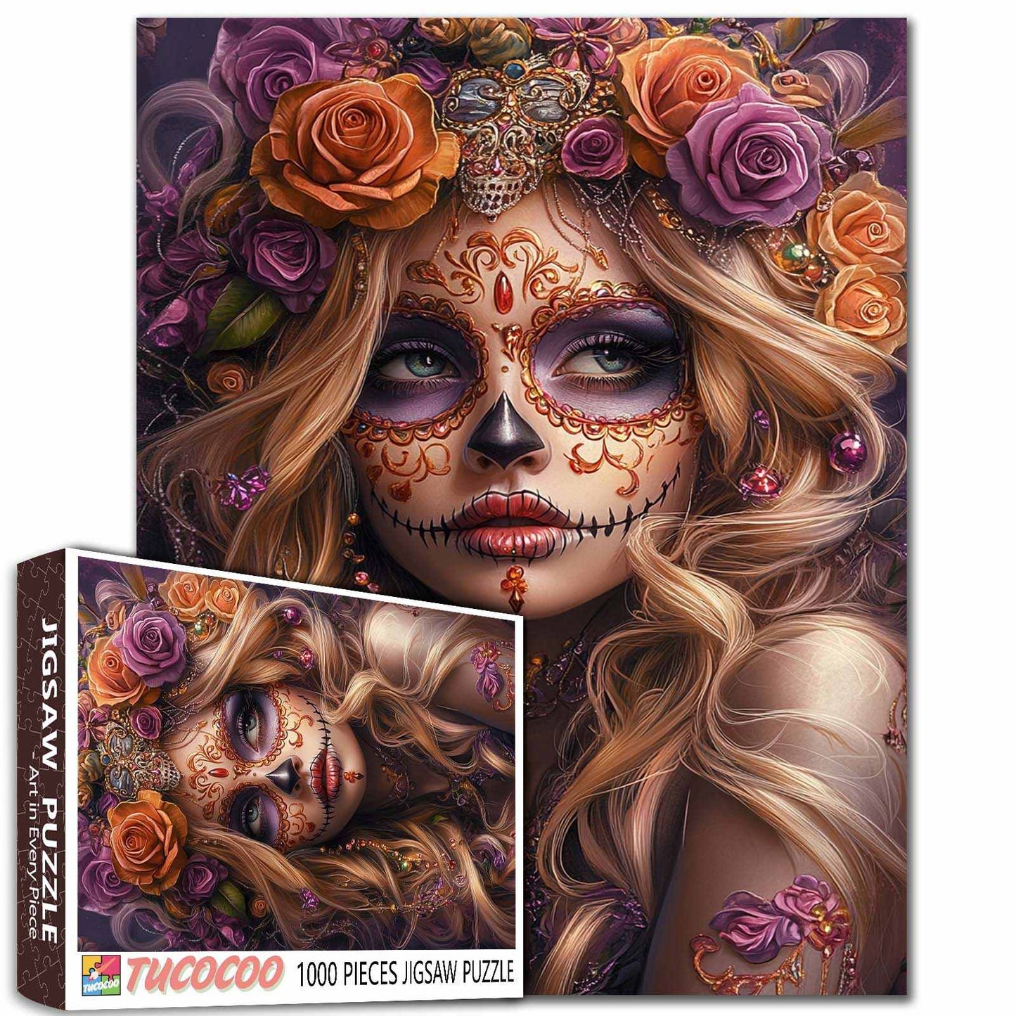Sugar Skull Beauty Jigsaw Puzzle