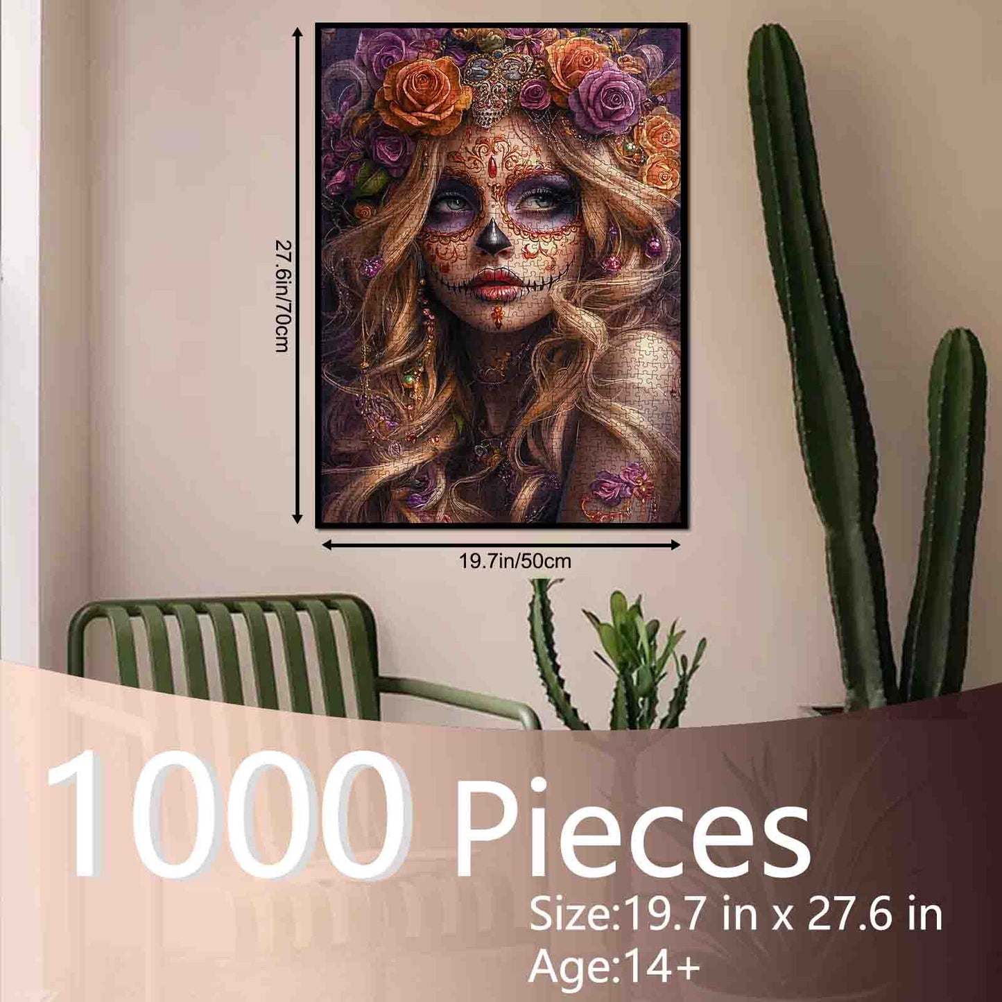 Sugar Skull Beauty Jigsaw Puzzle