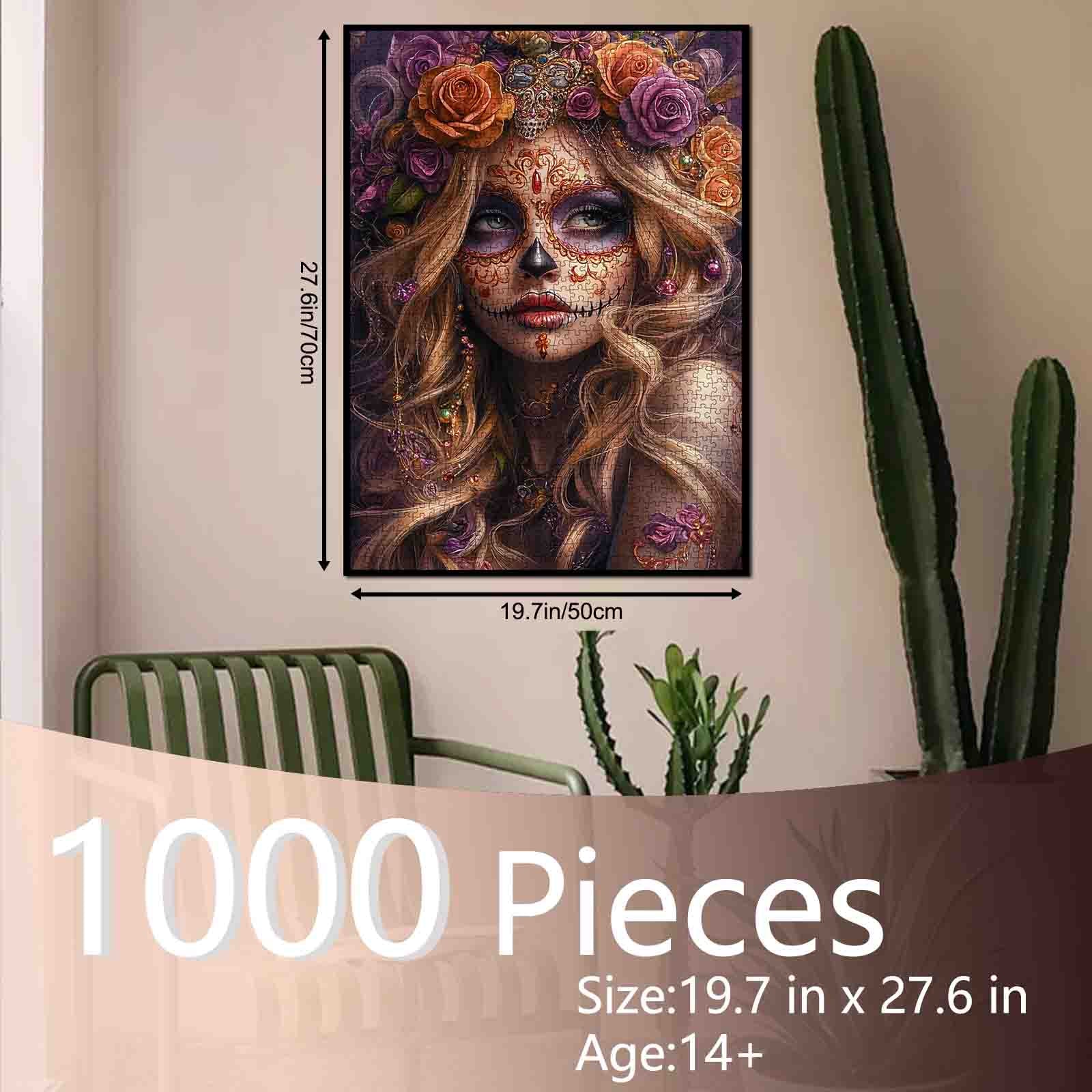 Sugar Skull Beauty Jigsaw Puzzle