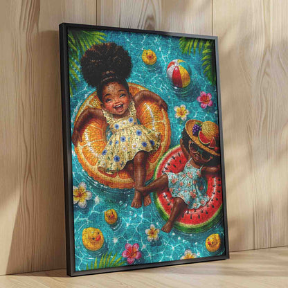 Summer Pool Float Friends Jigsaw Puzzle