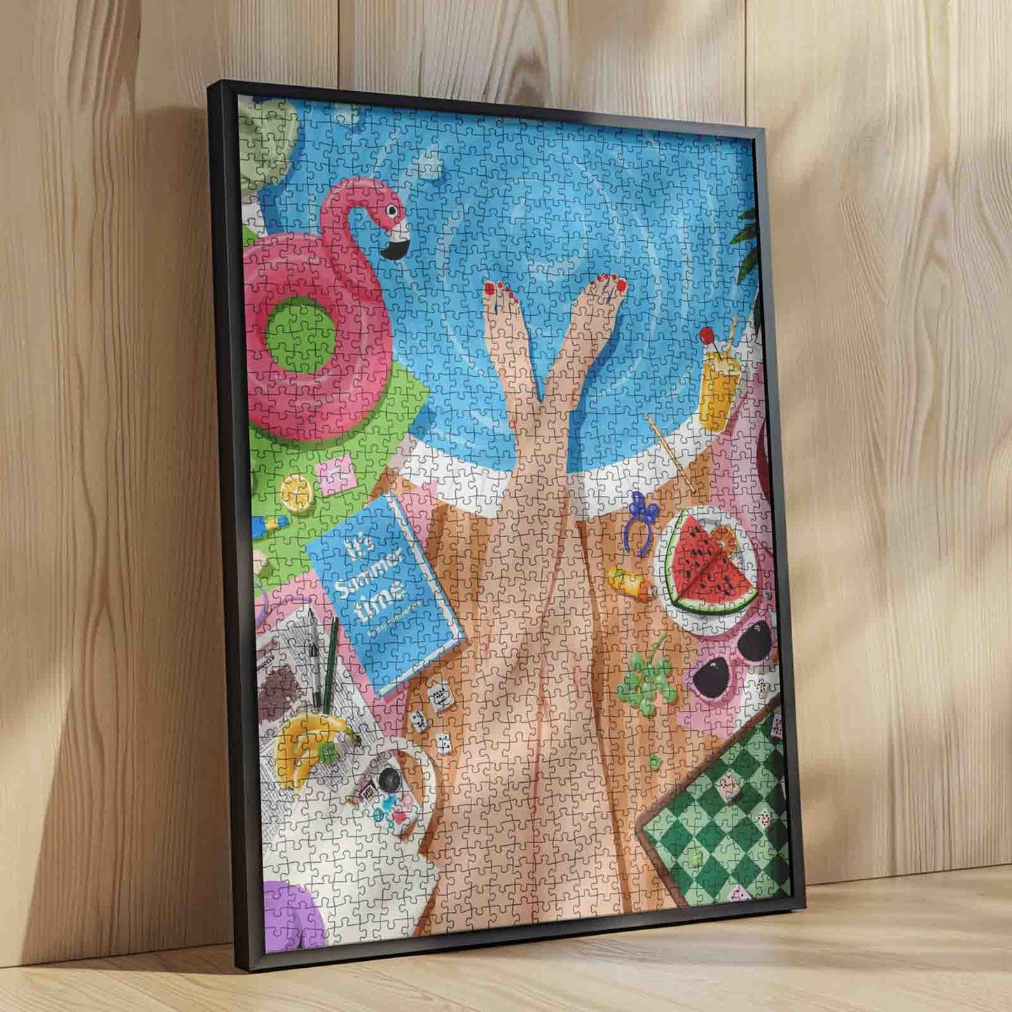 Summer Poolside Relaxation Jigsaw Puzzle