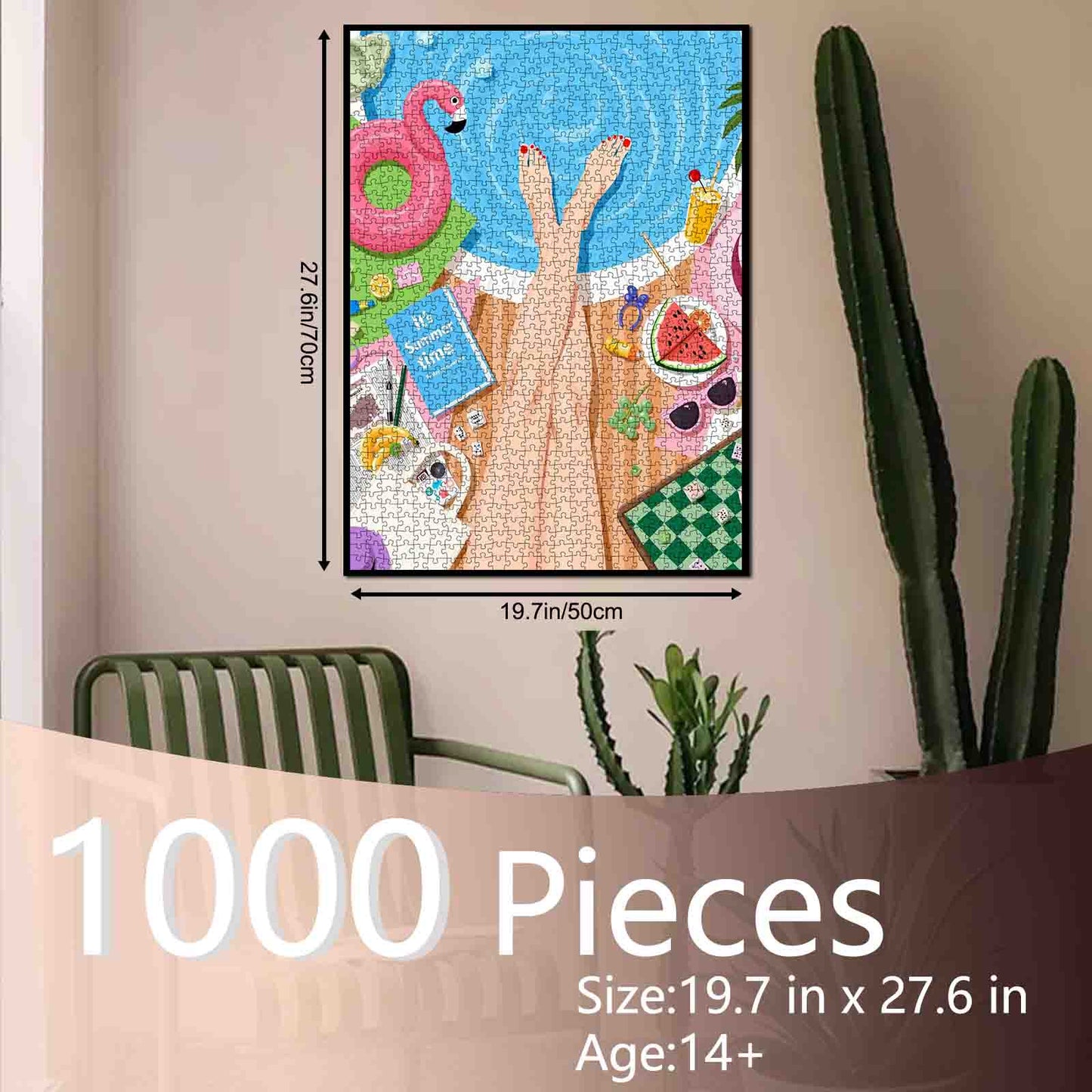 Summer Poolside Relaxation Jigsaw Puzzle