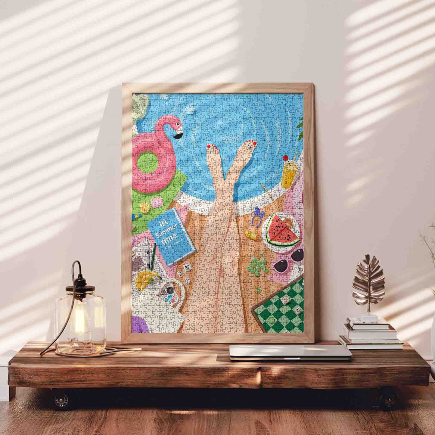 Summer Poolside Relaxation Jigsaw Puzzle