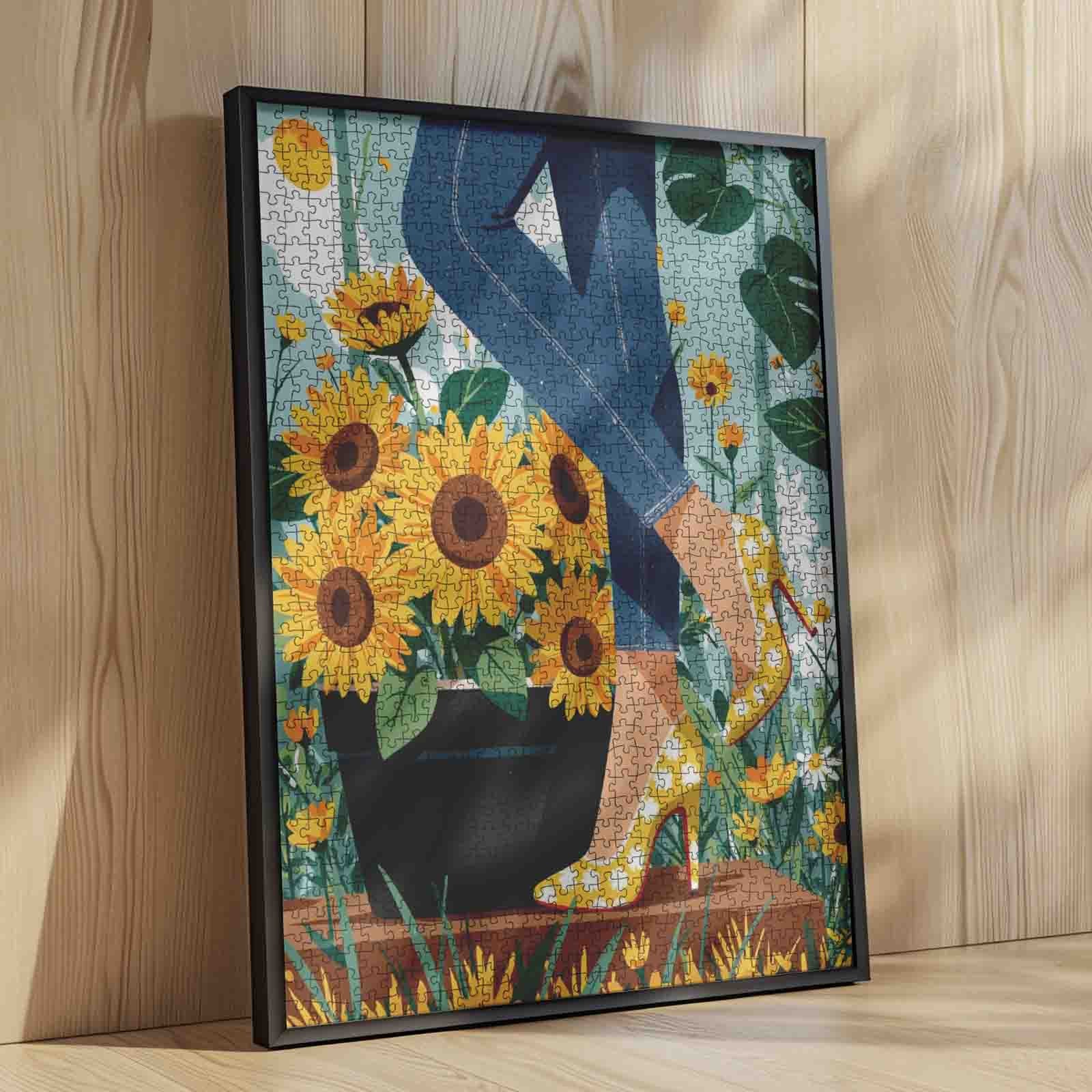 Sunflower Elegance Jigsaw Puzzle