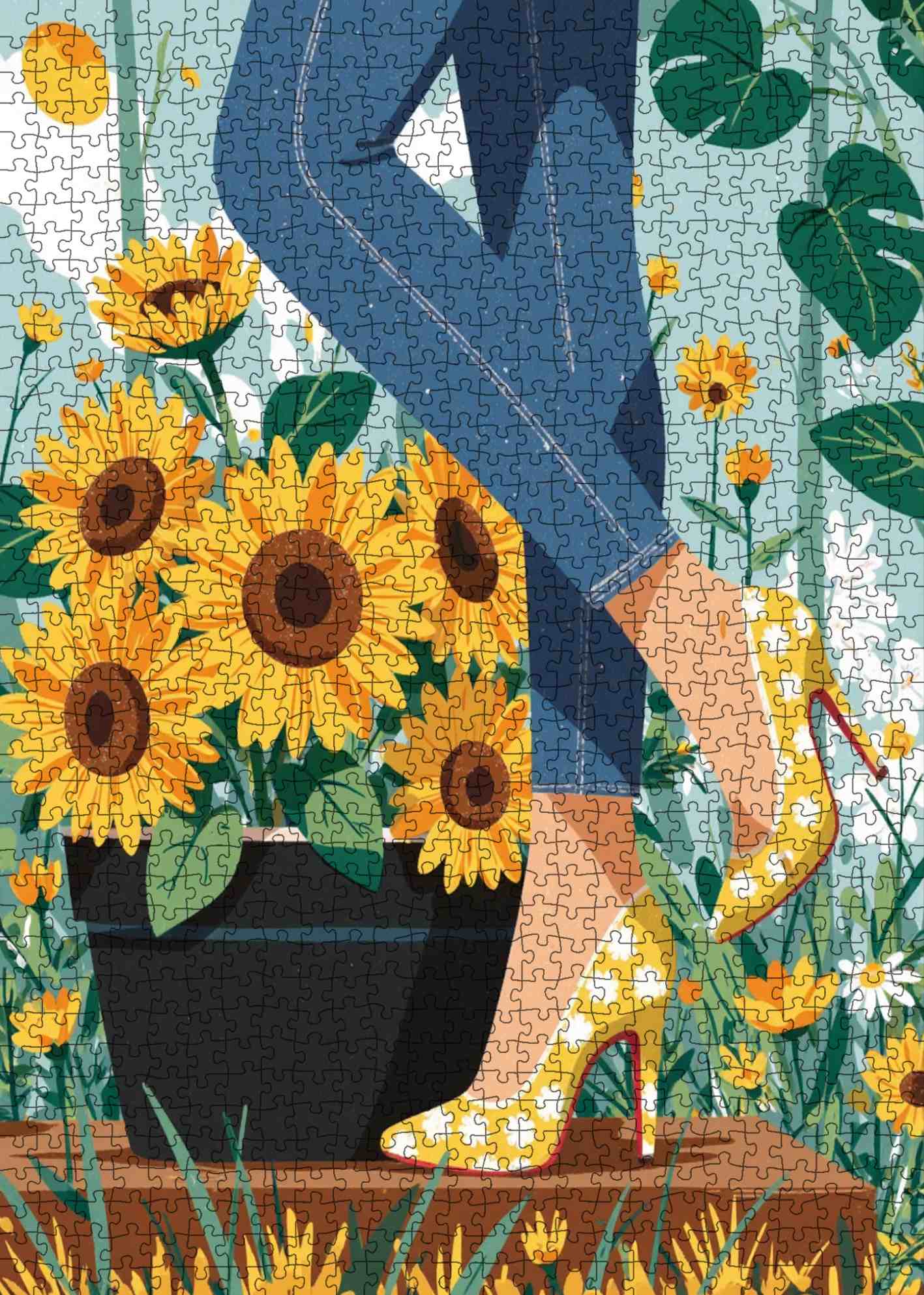 Sunflower Elegance Jigsaw Puzzle