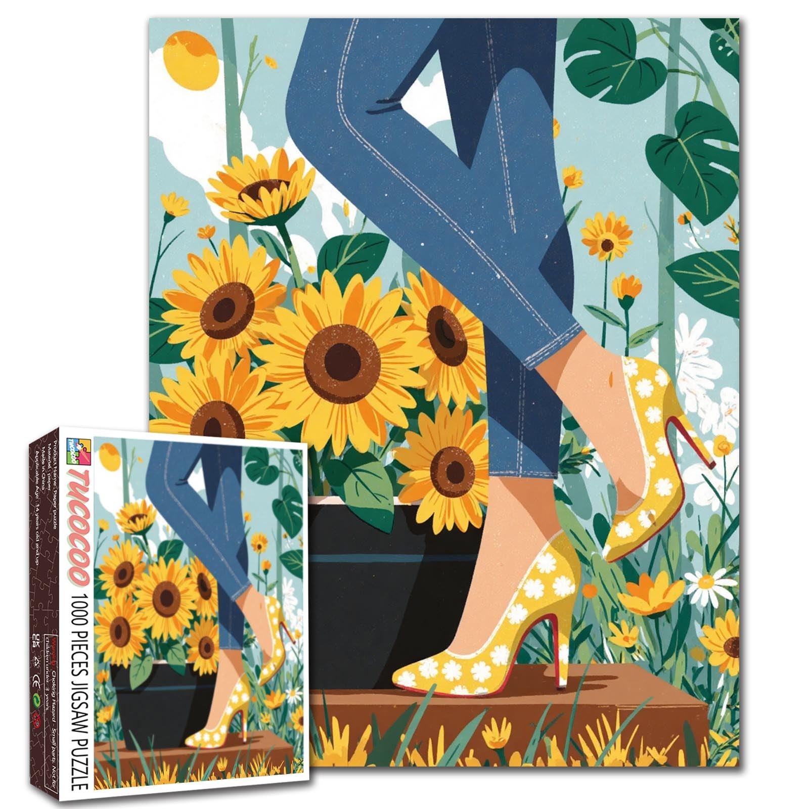 Sunflower Elegance Jigsaw Puzzle