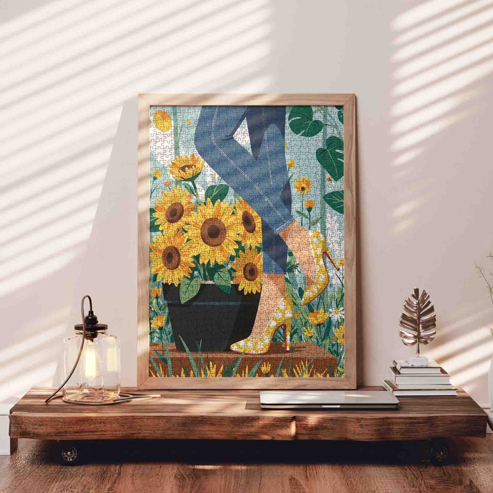 Sunflower Elegance Jigsaw Puzzle