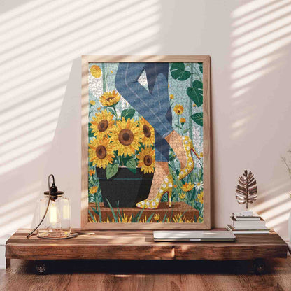 Sunflower Elegance Jigsaw Puzzle