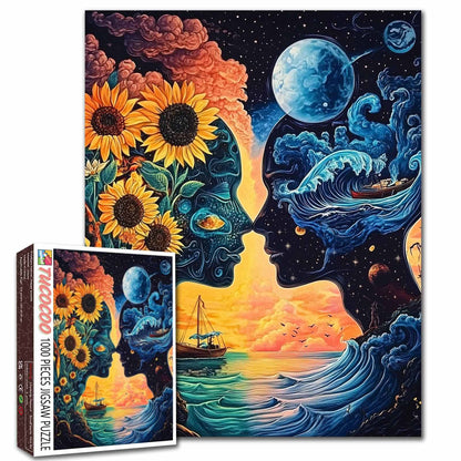 Sunflower Ocean Dual Faces Jigsaw Puzzle