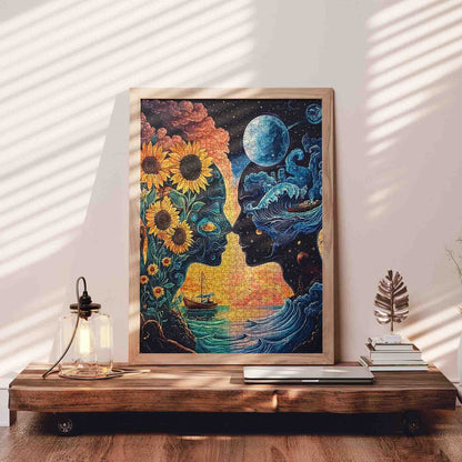 Sunflower Ocean Dual Faces Jigsaw Puzzle