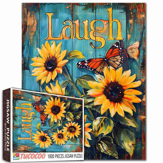 Sunflowers and Monarch Butterfly Jigsaw Puzzle