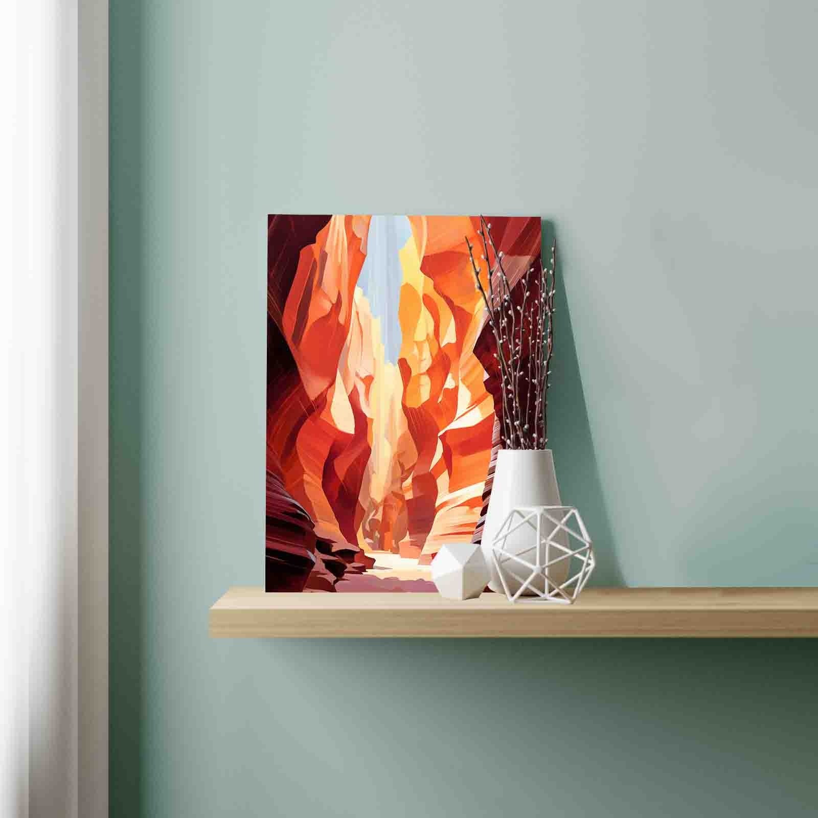 Sunlit Red Rock Canyon paint by numbers