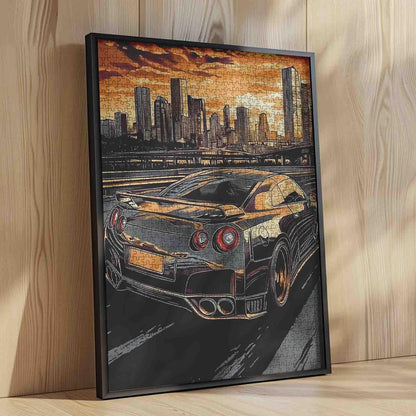 Sunset City Drive Jigsaw Puzzle