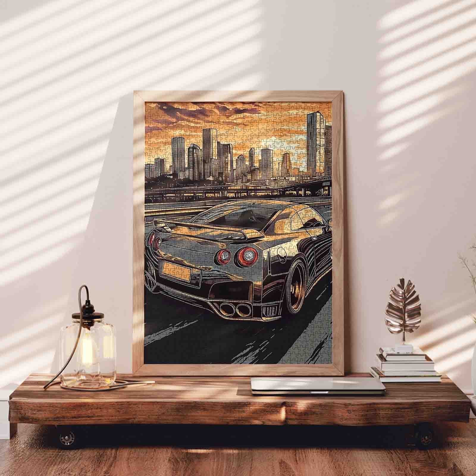 Sunset City Drive Jigsaw Puzzle