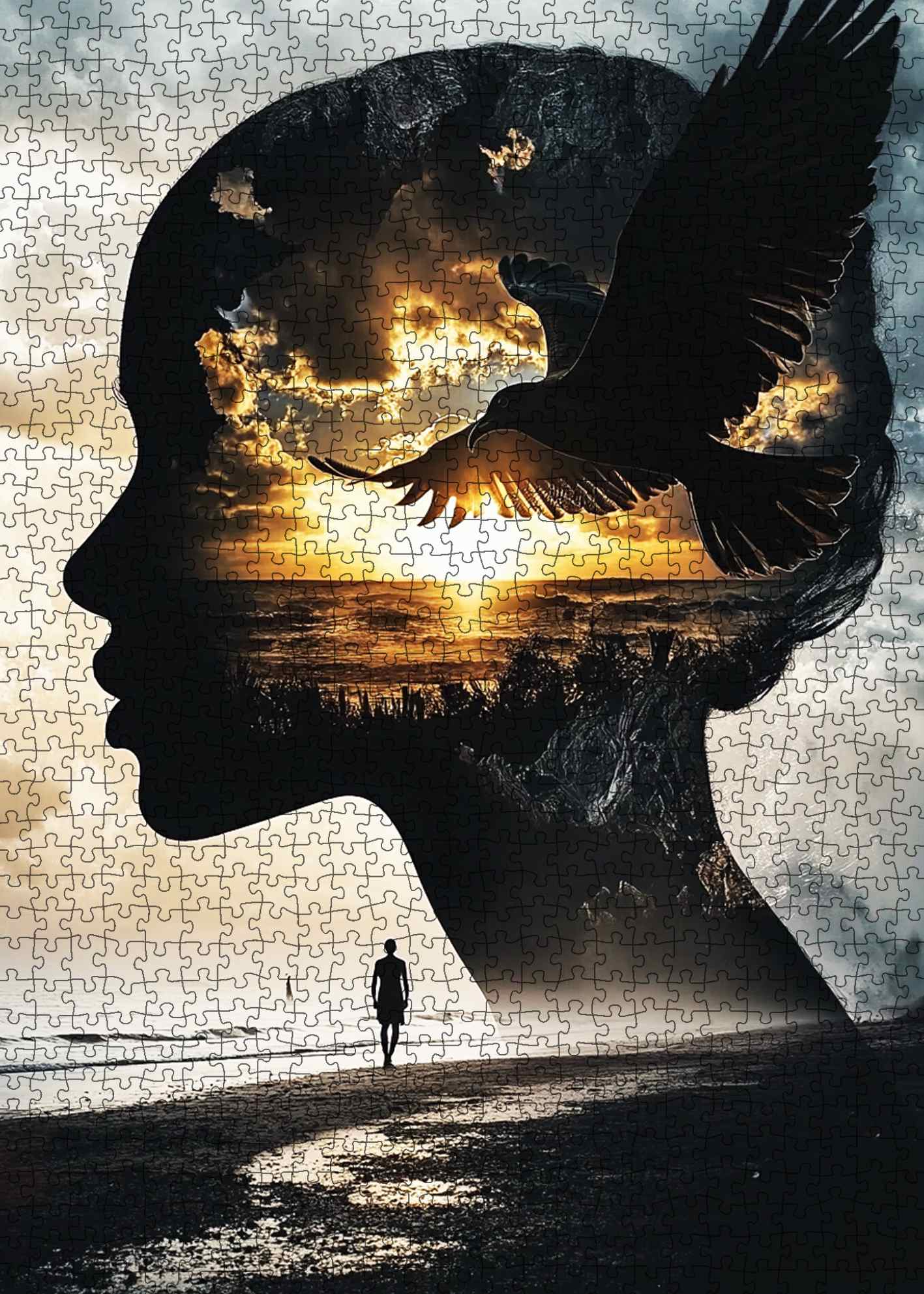 Sunset Mindscape Vision Jigsaw Puzzle