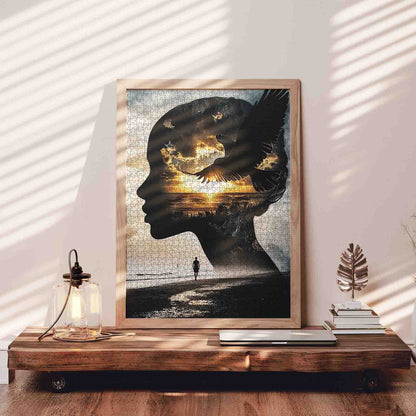 Sunset Mindscape Vision Jigsaw Puzzle