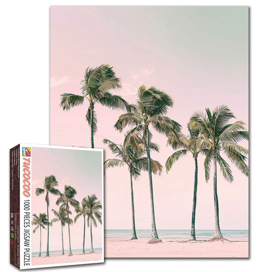 Sunset Palm Coast Jigsaw Puzzle