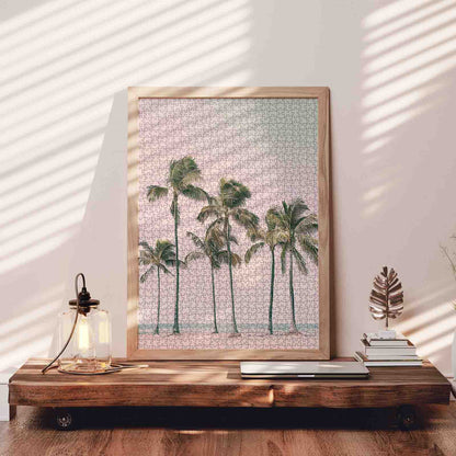 Sunset Palm Coast Jigsaw Puzzle