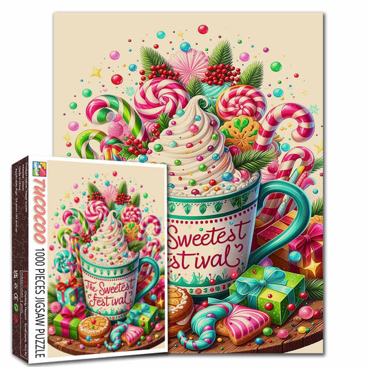 Sweet Christmas Candy Festival Jigsaw Puzzle