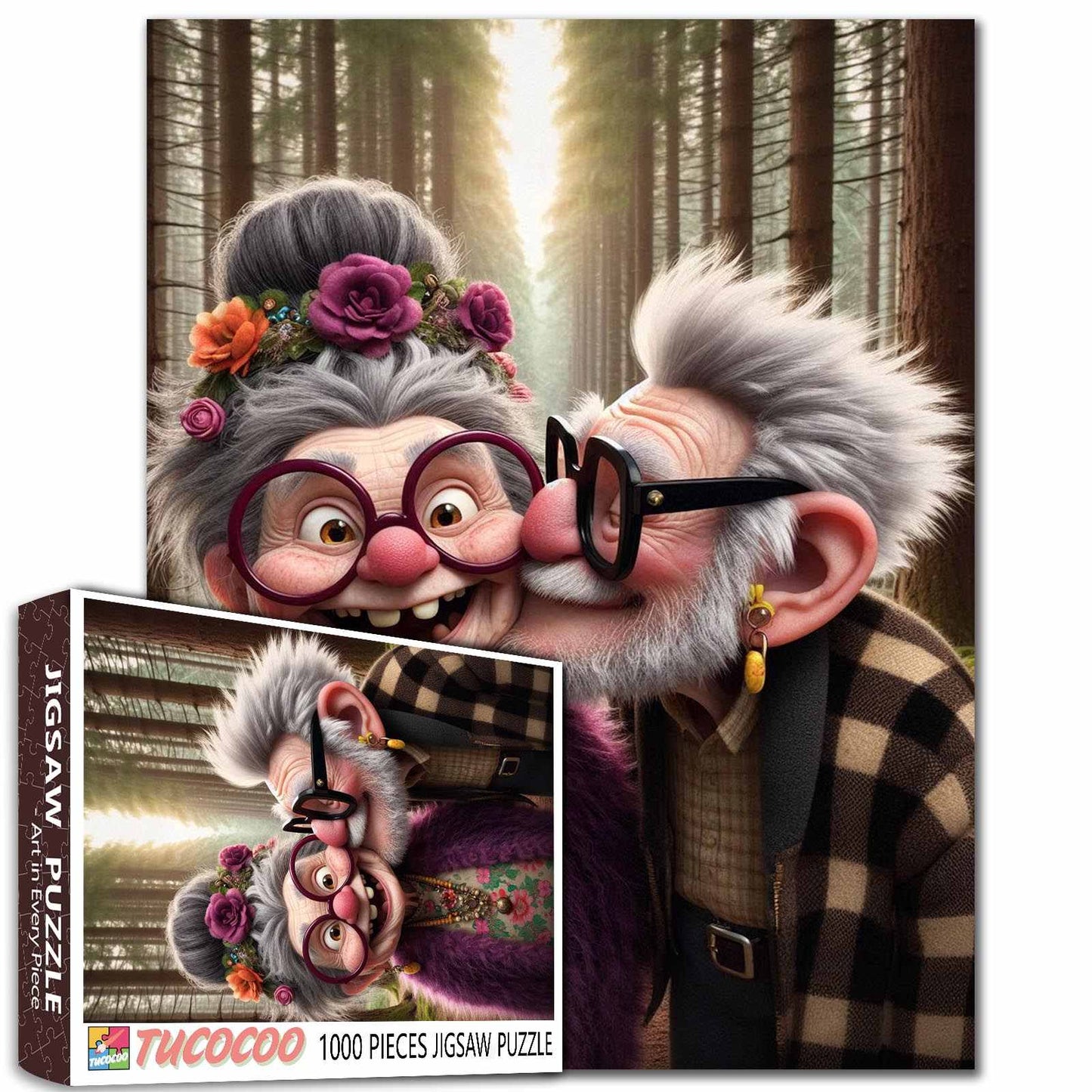 Sweet Forest Kiss Jigsaw Puzzle