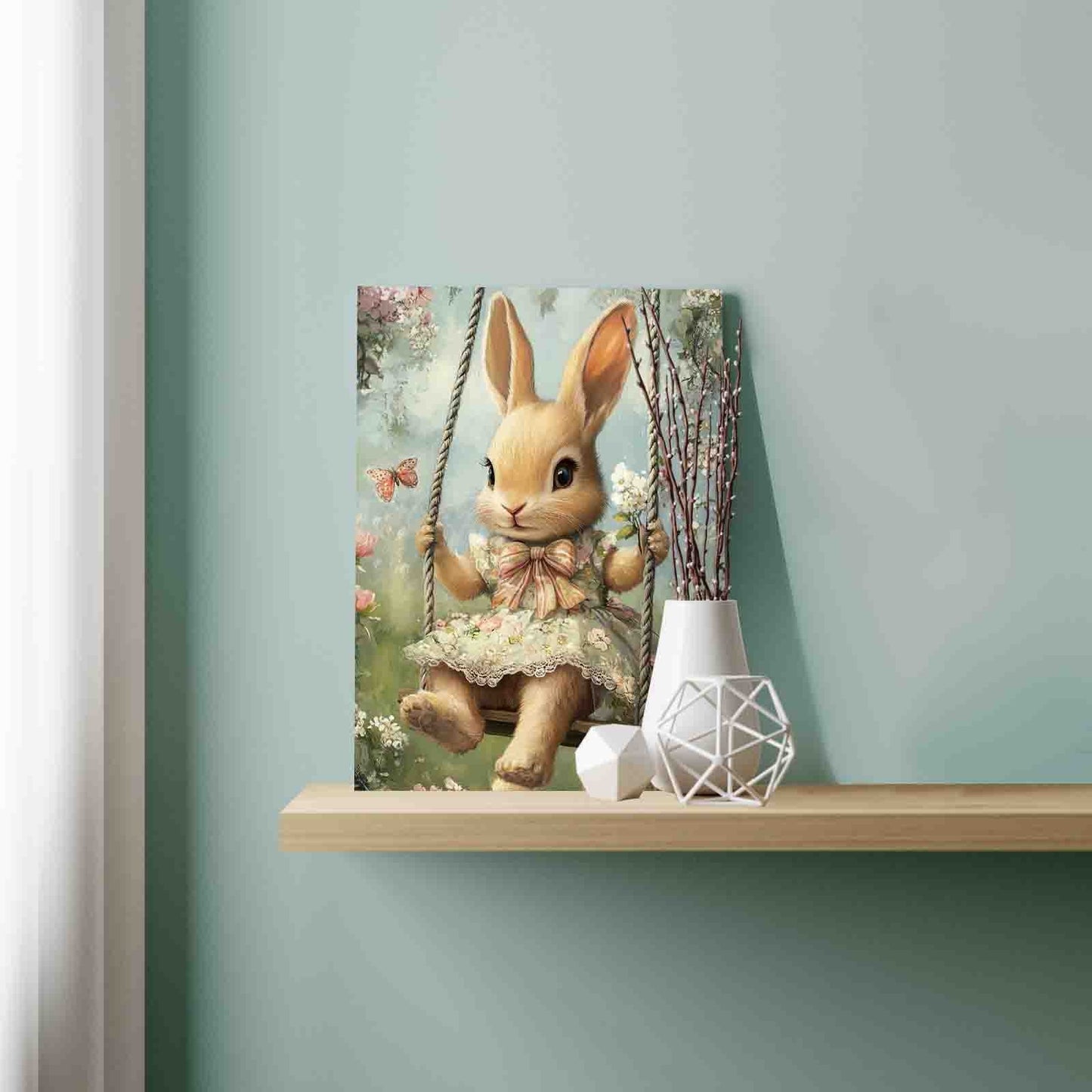 Swing Bunny Delight Paint by Numbers