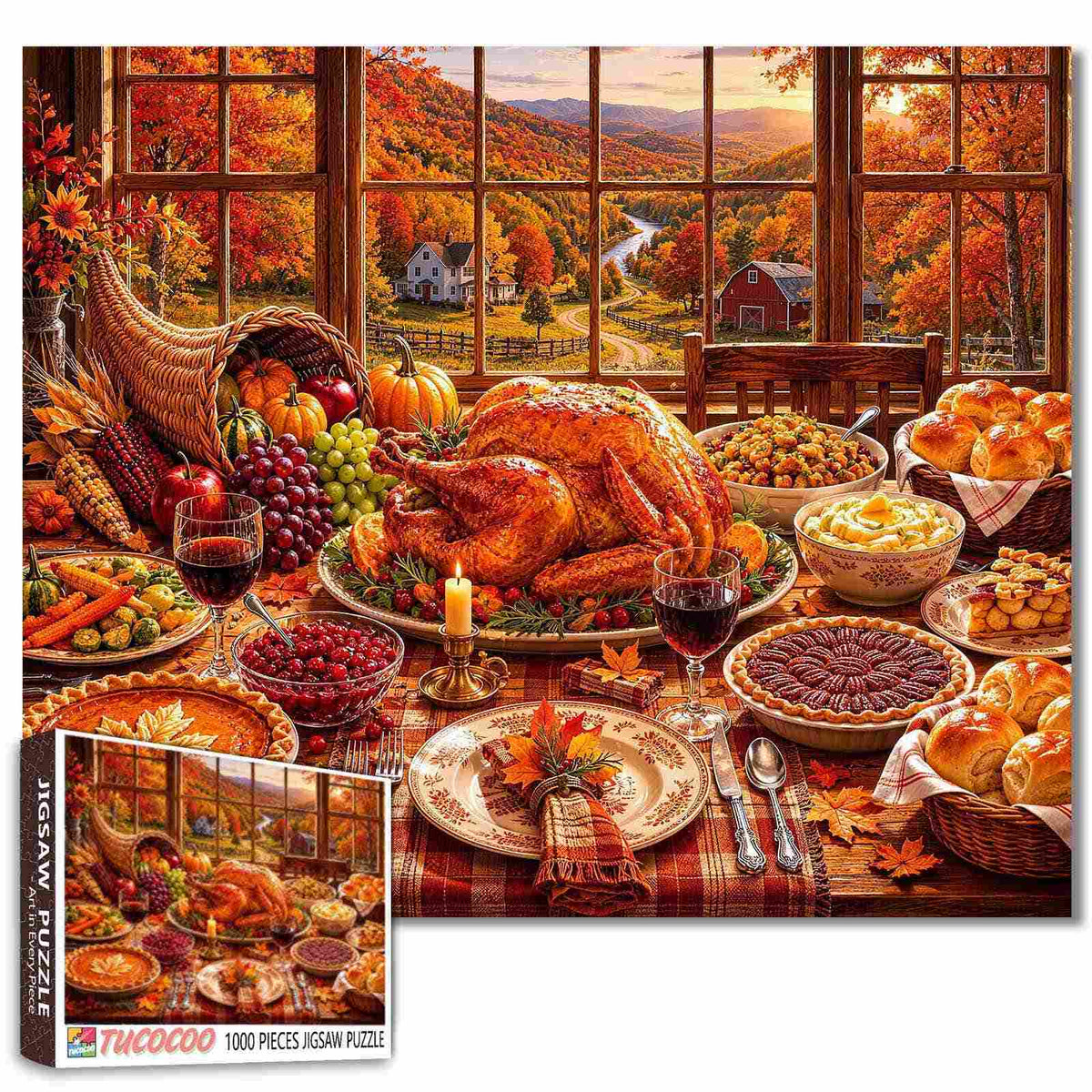 Thanksgiving Harvest Feast Jigsaw Puzzle