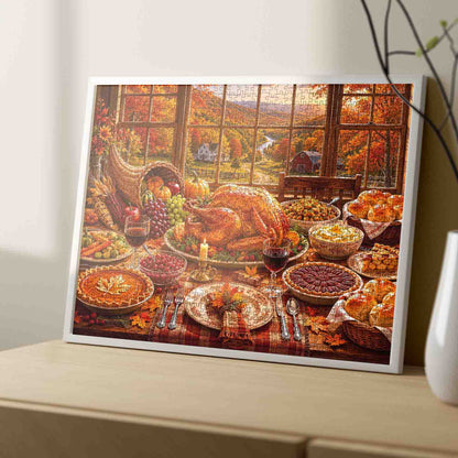 Thanksgiving Harvest Feast Jigsaw Puzzle