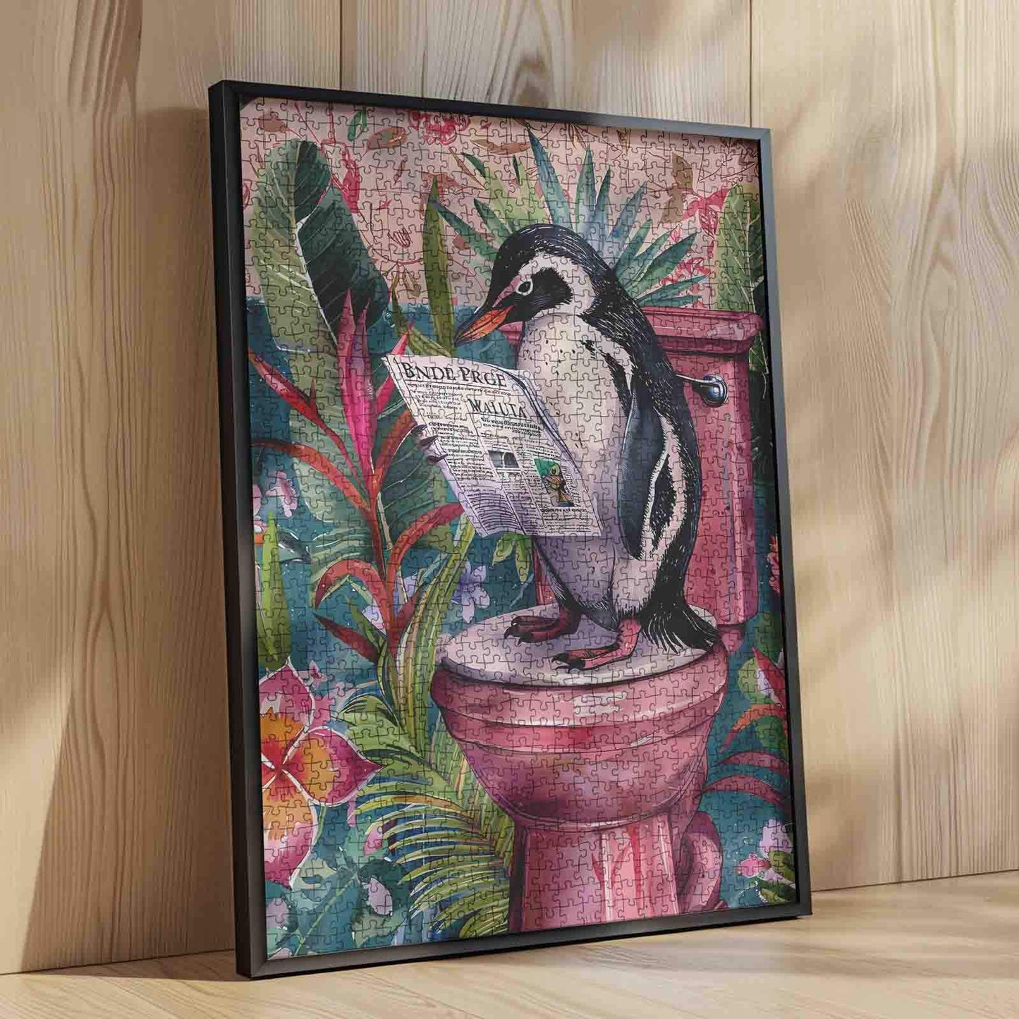 Toilet Penguin News Jigsaw Puzzle