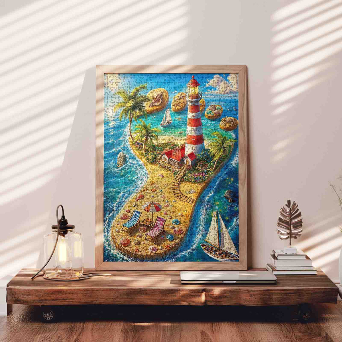 Tropical Lighthouse Paradise Jigsaw Puzzle