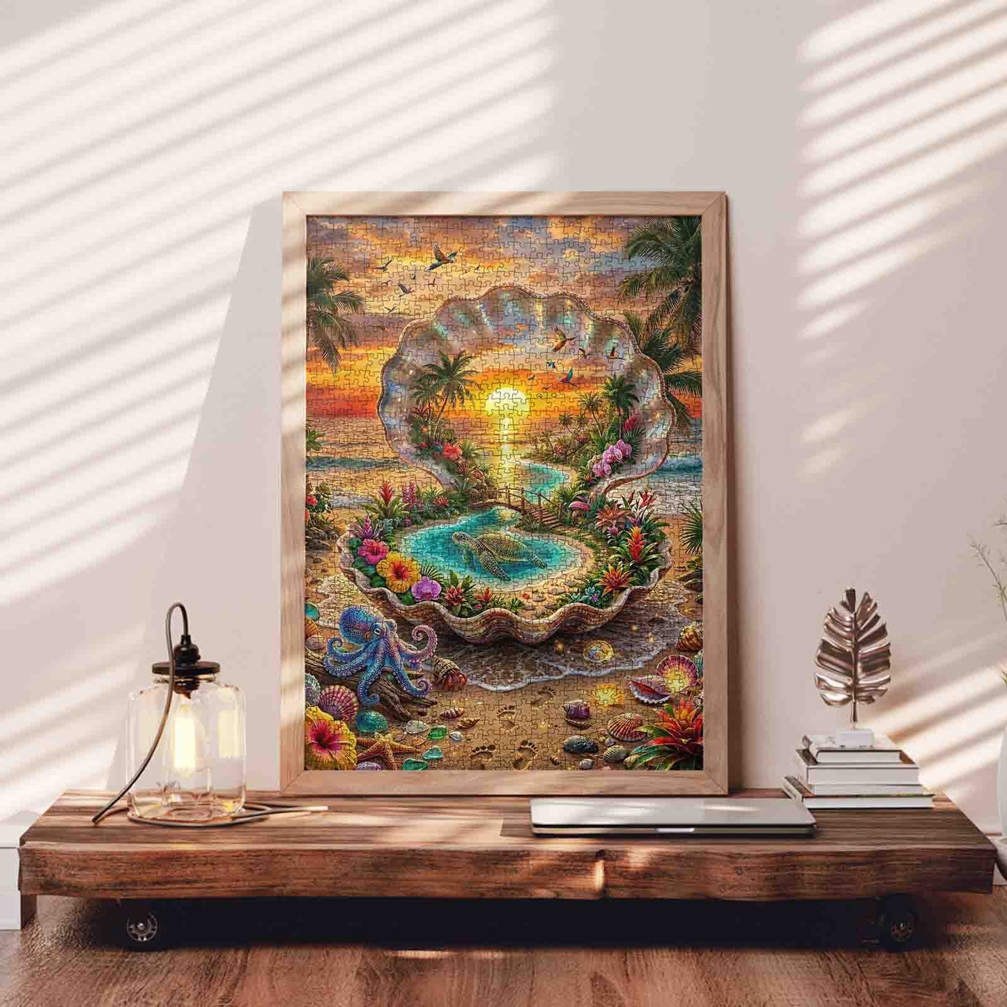 Tropical Shell Lagoon Fantasy Jigsaw Puzzle
