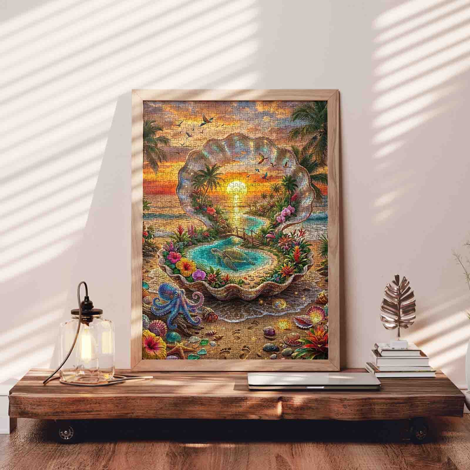 Tropical Shell Lagoon Fantasy Jigsaw Puzzle