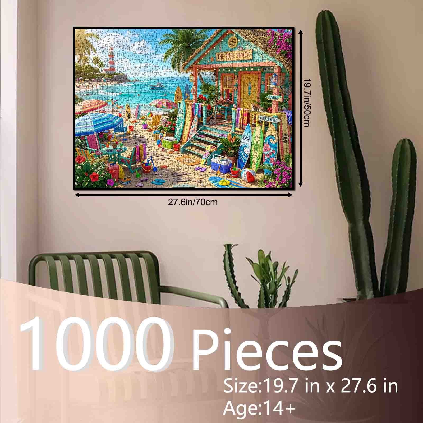 Tropical Surf Shack Beach Paradise Jigsaw Puzzle – Tucocoo