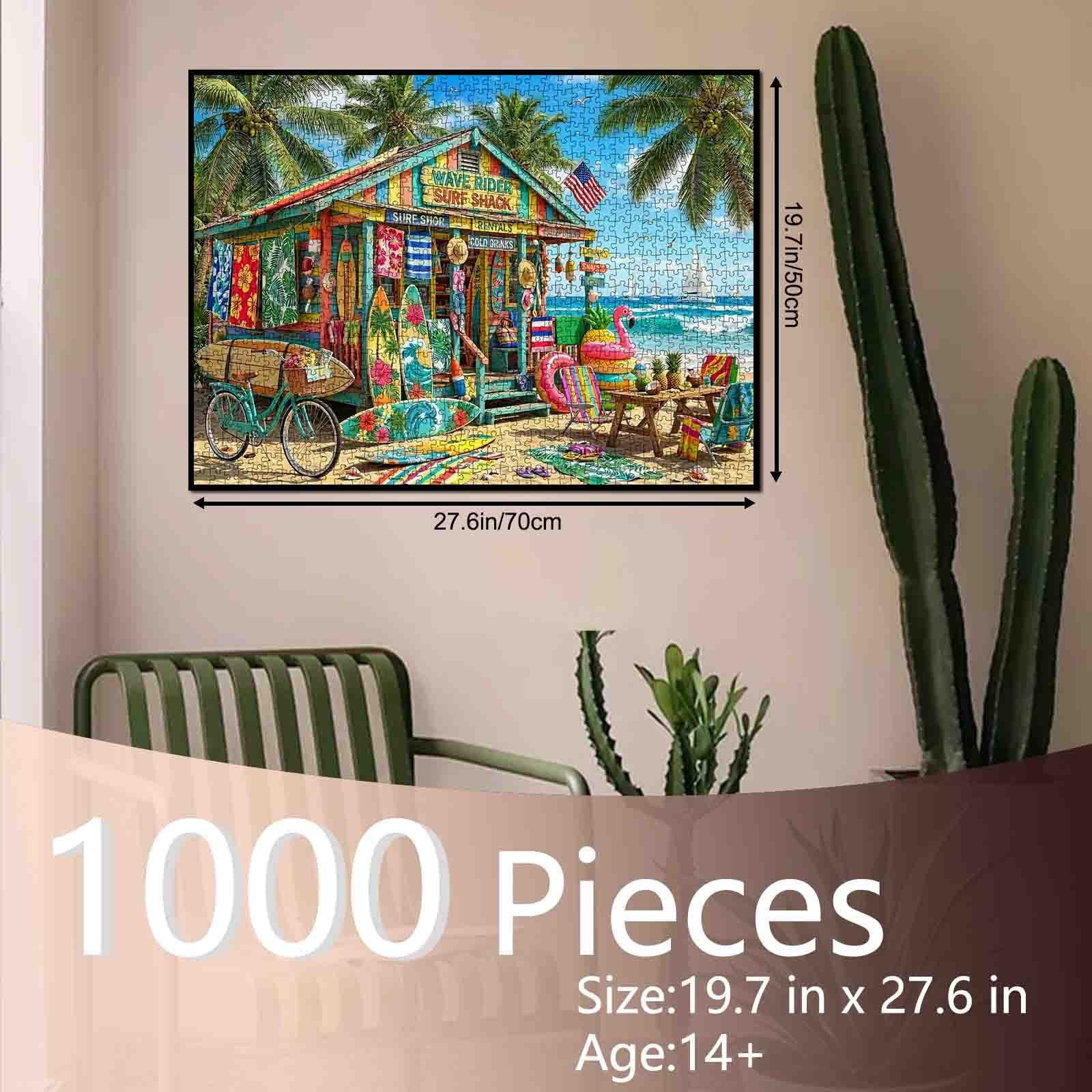 Tropical Surf Shack Paradise Jigsaw Puzzle