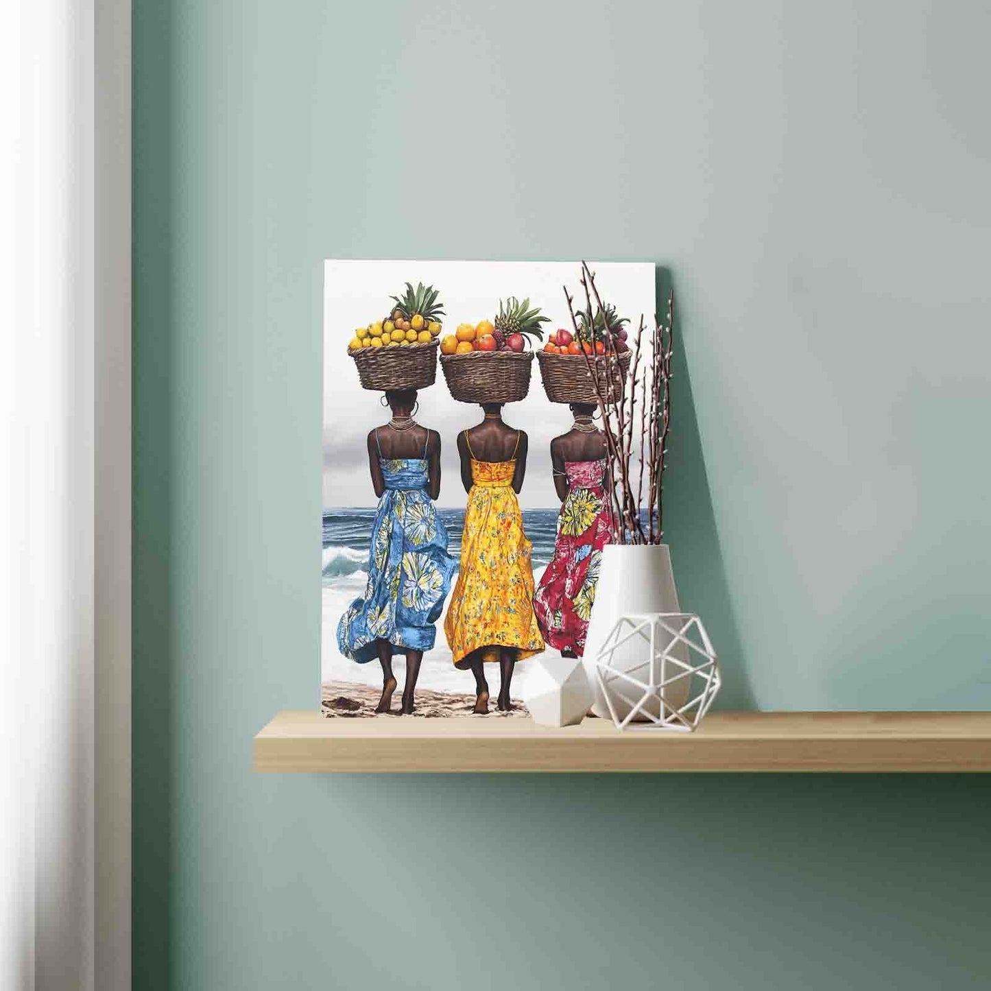 Tropical Beach Sisters Paint by Numbers