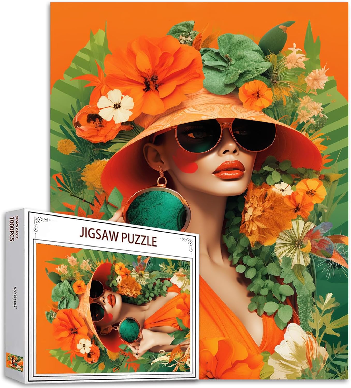 Girl in Flower Hat Scandinavia Jigsaw Puzzles