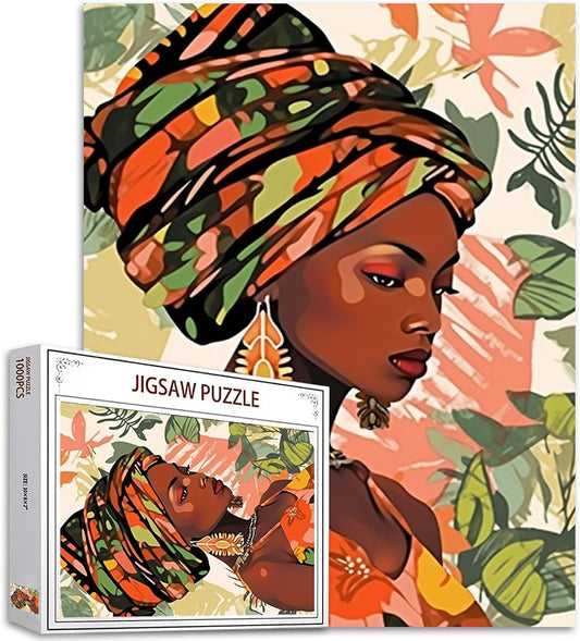 Fashion African American Girl Jigsaw Puzzles