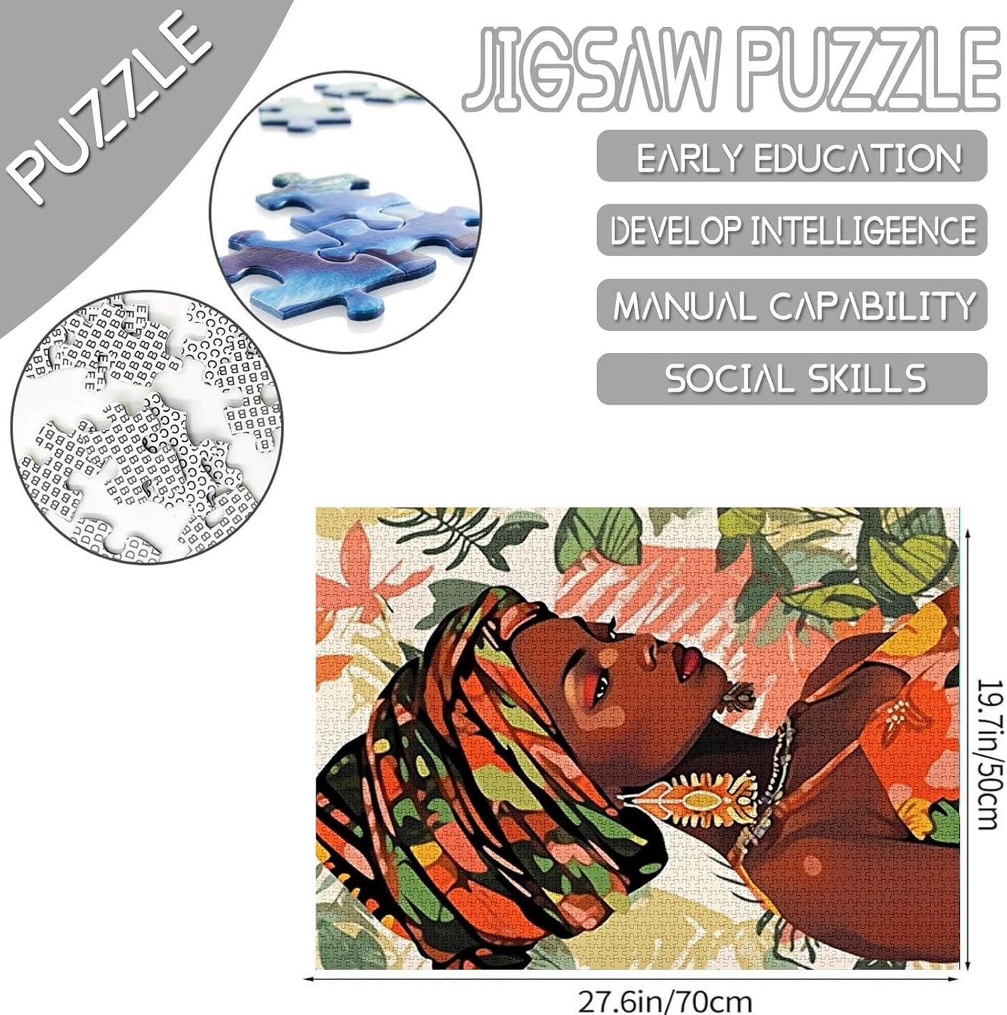 Fashion African American Girl Jigsaw Puzzles