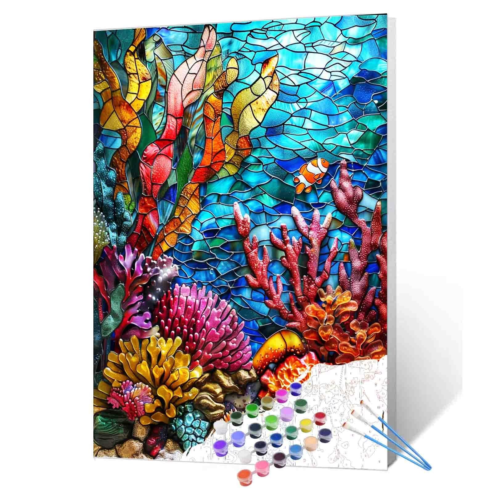 Underwater Coral Reef Paint by Numbers