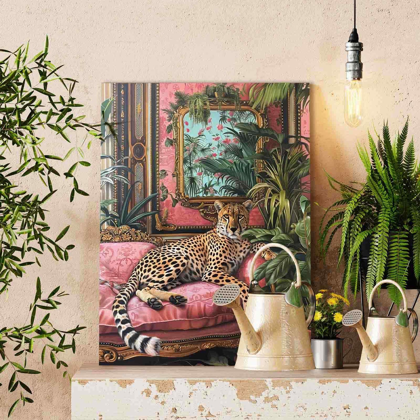 Velvet Throne Cheetah Paint by Numbers