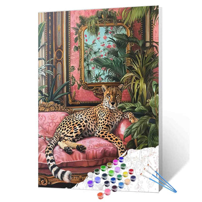 Velvet Throne Cheetah Paint by Numbers
